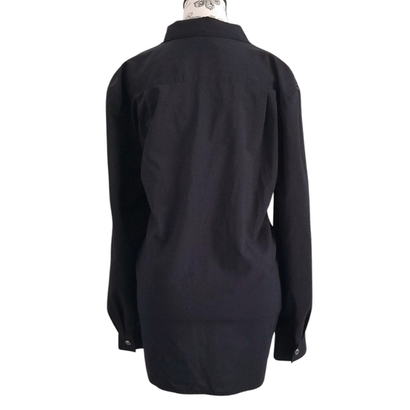 90s black monochrome western shirt - Picture 5 of 6